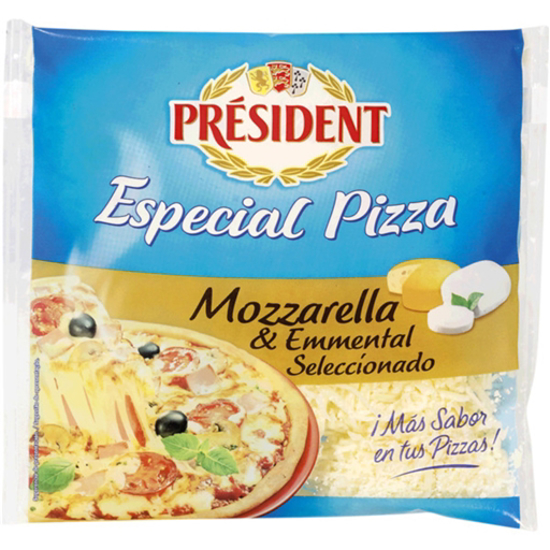 Imagem de Queijo Ralado Mozzarella para Pizza PRÉSIDENT emb.150g