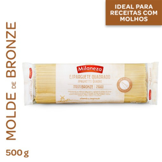 Imagem de Massa Esparguete Quadri Molde Bronze MILANEZA emb.500g