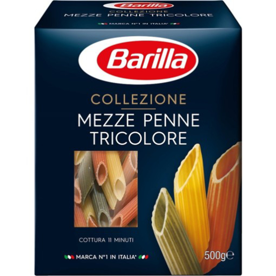 Imagem de Massa Mezze Penne Tricolor BARILLA emb.500g