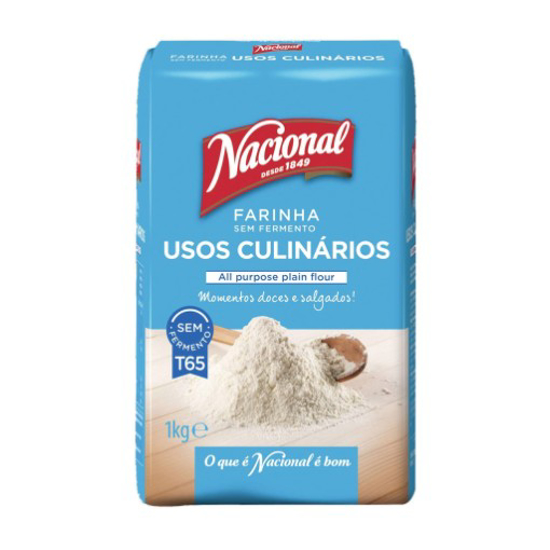 Imagem de Farinha para todos os Usos Culinários Sem Fermento T65 NACIONAL emb.1kg