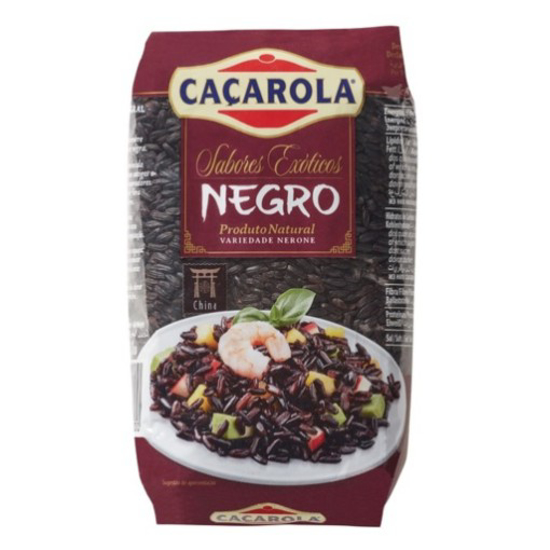 Imagem de Arroz Vaporizado Integral Extra Longo Negro CAÇAROLA emb.500g