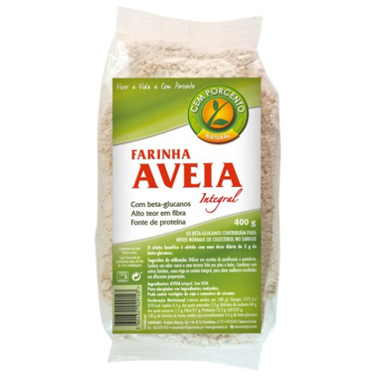 Imagem de Farinha Aveia Integral CEM PORCENTO emb.400g