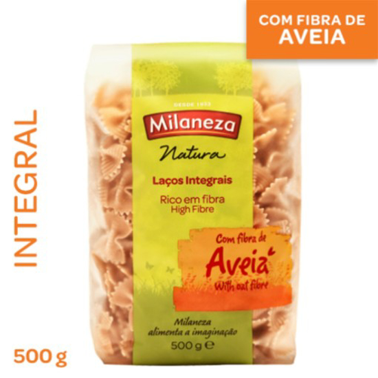 Imagem de Massa Laços Integrais com Aveia MILANEZA emb.500g