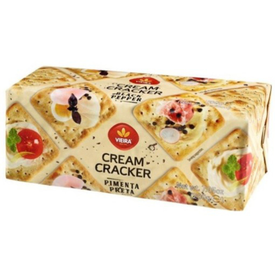 Imagem de Bolacha Cream Cracker com Pimenta Preta VIEIRA emb.200g