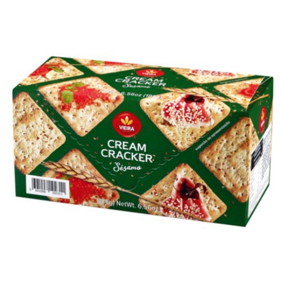 Imagem de Bolacha Cream Cracker com Sésamo VIEIRA emb.186g