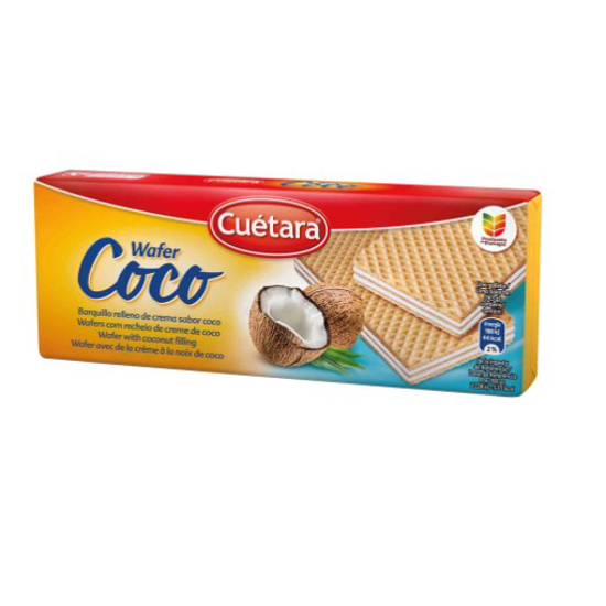 Imagem de Bolachas Wafer Recheio Coco CUÉTARA emb.150g