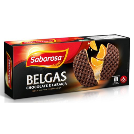 Imagem de Bolacha Laranja Cobertura Chocolate Belga SABOROSA emb.198g