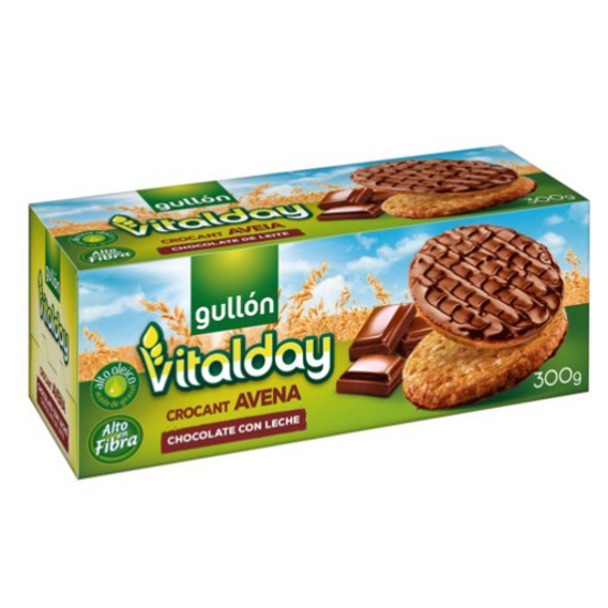 Imagem de Bolacha Vitalday Crocante Aveia e Chocolate GULLON emb.300g