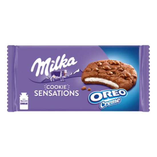 Imagem de Bolachas Cookies Sensations Oreo MILKA emb.156g