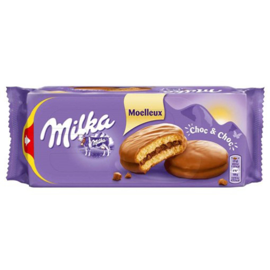 Imagem de Bolachas Softcake Choc & Choc MILKA emb.175g