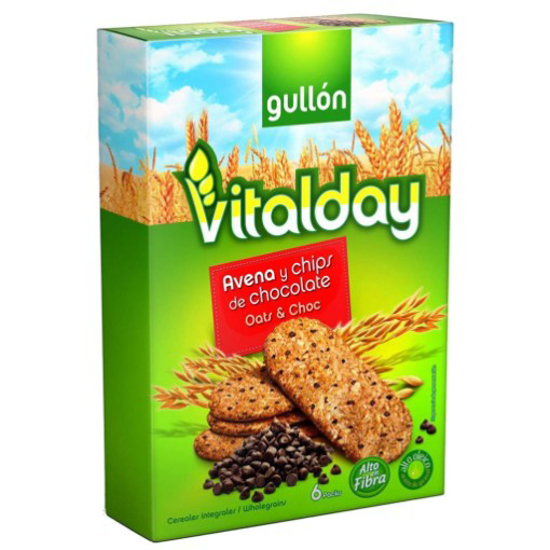 Imagem de Bolachas Vitalday Aveia e Chips de Chocolate GULLÓN emb.240g