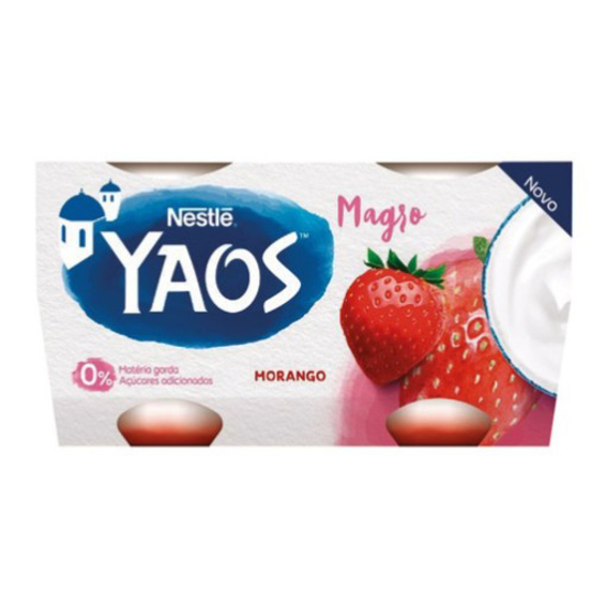 Imagem de Iogurte Yaos Grego Magro Morango NESTLÉ emb.4x110g