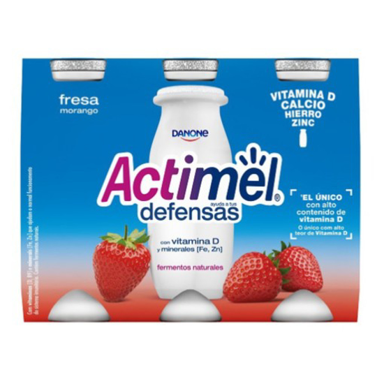 Imagem de Iogurte Defesas Líquido Morango Actimel DANONE emb.6x100g