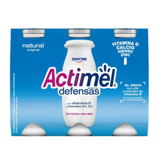 Imagem de Iogurte Defesas Líquido Natural Actimel DANONE emb.6x100g