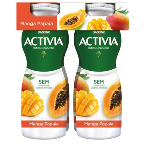 Imagem de Iogurte Líquido Bifidus Probióticos Manga e Papaia Activia DANONE emb.4x155g