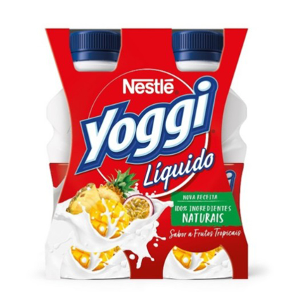 Mostrar detalhes para Iogurte Líquido Frutos Tropicais YOGGI emb.4x160g Imagem de Iogurte Líquido Frutos Tropicais YOGGI emb.4x160g