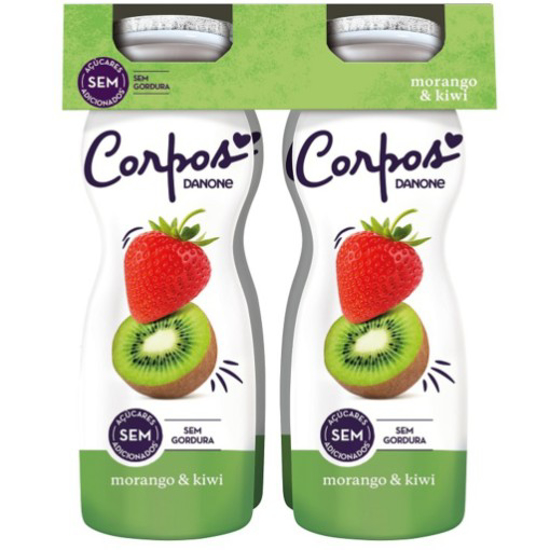 Imagem de Iogurte Líquido Magro Morango e Kiwi CORPOS DANONE emb.4x155g