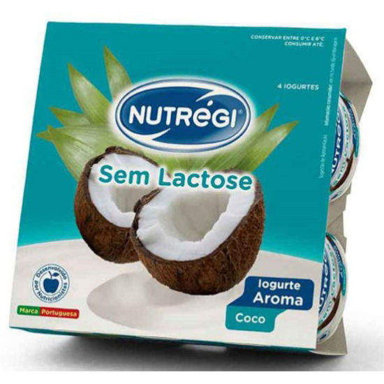 Imagem de Iogurte Aroma sem Lactose Coco NUTRÉGI emb.4x120g