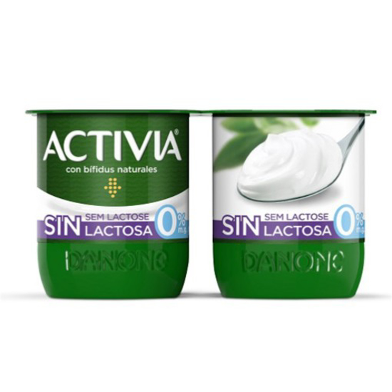 Imagem de Iogurte Bifidus Sólido Natural sem Lactose Activia DANONE emb.4x120g