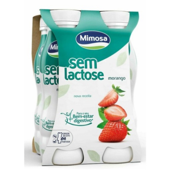 Imagem de Iogurte Líquido sem Lactose Morango MIMOSA emb.4x151ml