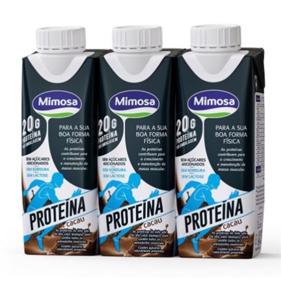 Imagem de Leite + Proteína Cacau MIMOSA emb.3x250ml