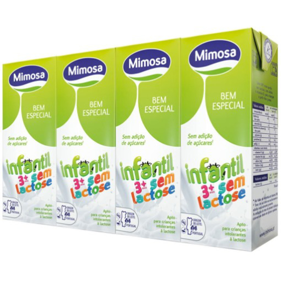 Imagem de Leite Meio Gordo Bem Especial 0%Lactose Infantil MIMOSA emb.4x200ml