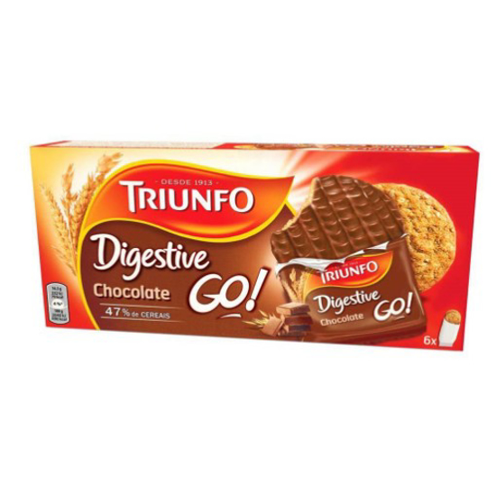 Imagem de Bolachas Digestive Go Chocolate Saquetas TRIUNFO emb.6x32,5g