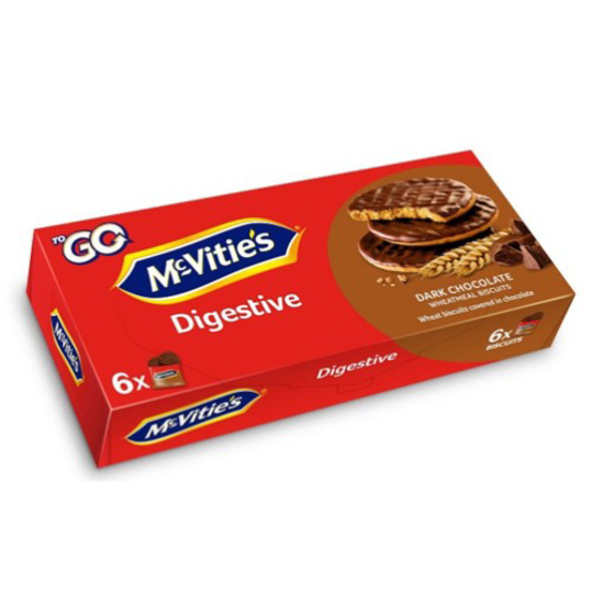 Imagem de Bolachas Digestive To Go Chocolate Negro MCVITIE'S emb.199.8g