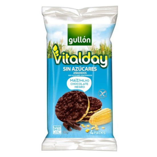 Imagem de Tortita de Milho e Chocolate Vitalday sem Açúcar GULLÓN emb.100g