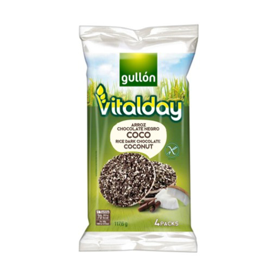 Imagem de Tortitas Vitalday Arroz, Chocolate e Coco GULLON emb.117,6g