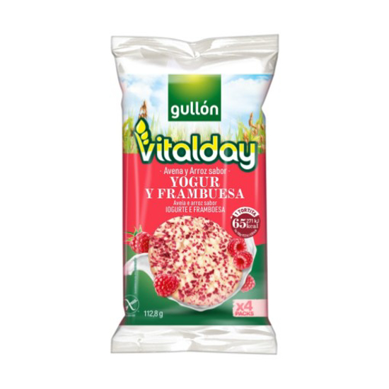 Imagem de Tortitas Vitalday Arroz, Iogurte e Framboesa GULLON emb.112g