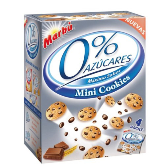 Imagem de Bolachas Cookies 0% Açúcar MARBÚ emb.120g