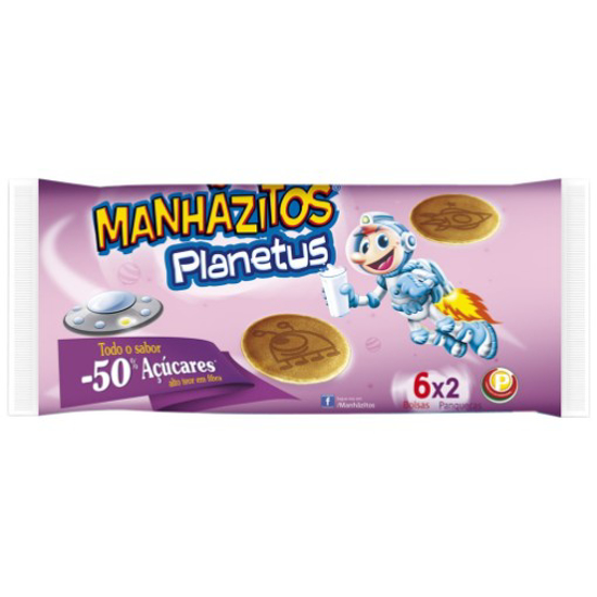 Imagem de Bolo Planetus com - 50% Açúcares MANHÃZITOS 6x2un