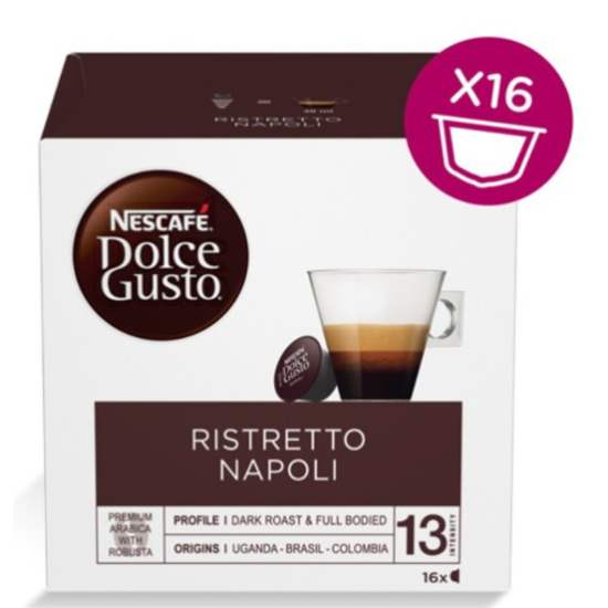 Imagem de Café Ristreto Napoli NESCAFÉ DOLCE GUSTO emb.16 cápsulas