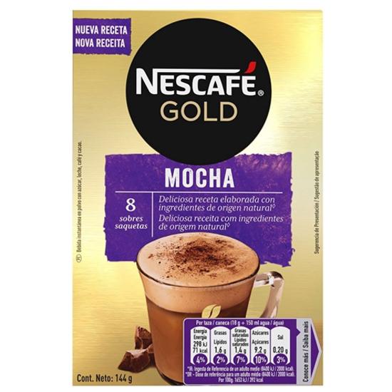 Imagem de Mocha Café Solúvel NESCAFÉ CAPPUCCINO emb.8x18g