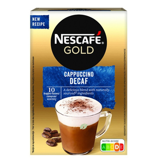 Imagem de Descafeinado Café Solúvel Gold Cappuccino NESCAFÉ emb.10x12,5g