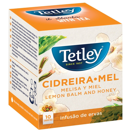 Imagem de Infusão Cidreira e Mel saquetas TETLEY 10un