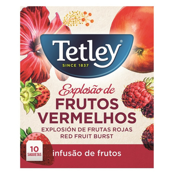 Imagem de Infusão de Frutos Vermelhos saquetas TETLEY 10un