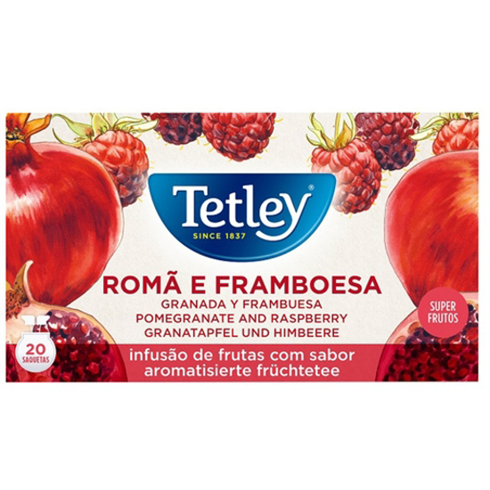 Imagem de Infusão Romã & Framboesa Superfruits Saquetas TETLEY 20un