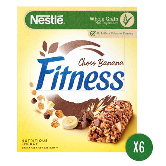 Imagem de Barras de Cereais Chocolate e Banana Fitness NESTLÉ emb.6x23,5g