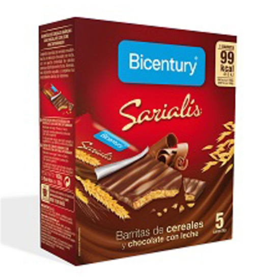 Imagem de Barras de Cereais Chocolate Leite BICENTURY emb.100g