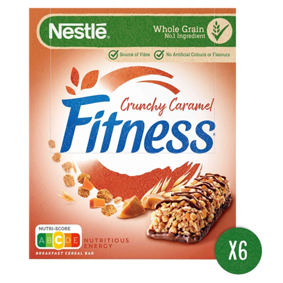 Imagem de Barras de Cereais Fitness Crunchy Caramel NESTLÉ emb.6x23,5g