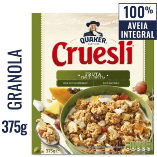 Imagem de Cereais Cruesli de Aveia com Frutas QUAKER emb.375g