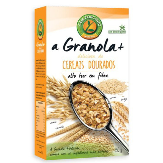 Imagem de Granola + Cereais Dourados CEM PORCENTO emb.350g