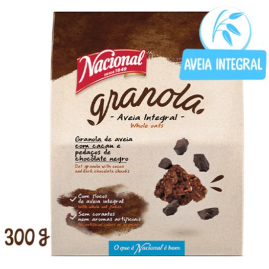 Imagem de Granola de Aveia, Cacau e Chocolate NACIONAL emb.300g