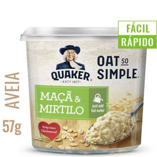 Imagem de Papas de Aveia Maçã e Mirtilo QUAKER emb.57g