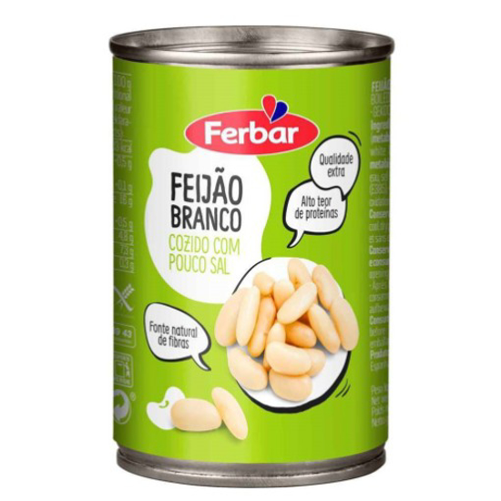 Imagem de Feijão Branco FERBAR emb.410g