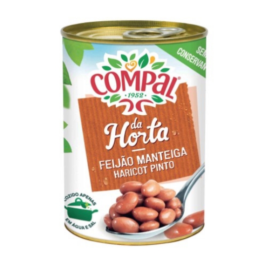 Imagem de Feijão Manteiga Cozido COMPAL DA HORTA emb.410g