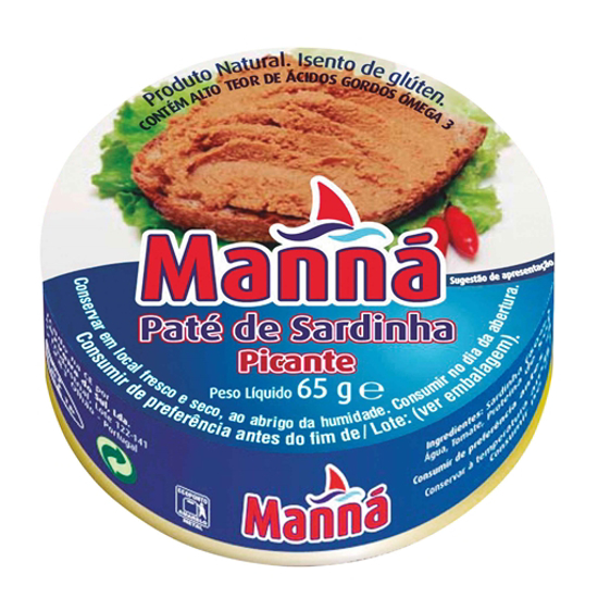 Imagem de Pasta de Sardinha Picante MANNA emb.65g