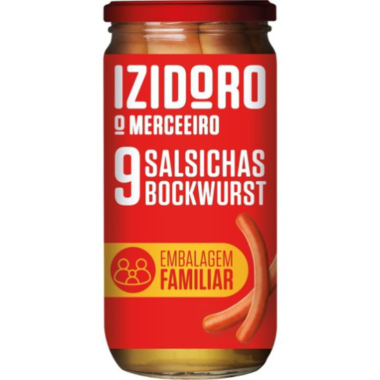 Imagem de Salsicha Bockwurst Frasco 9 Unidades IZIDORO emb.360g